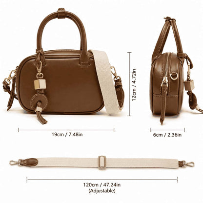 Vintage Contrast Bowling Bag