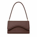 Curved Flap Shoulder Bag