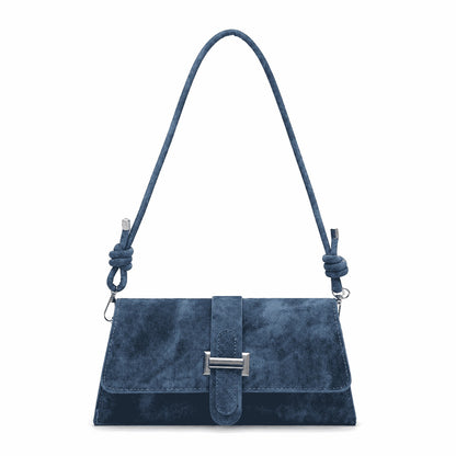 Denim Blue Knot Shoulder Bag