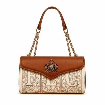 Caramel Sun Charm Chain Bag