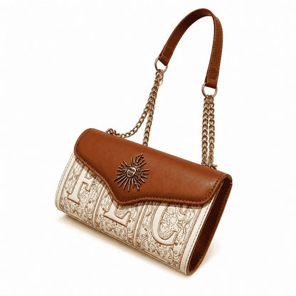 Caramel Sun Charm Chain Bag