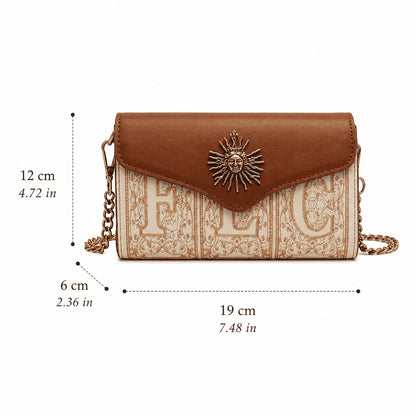 Caramel Sun Charm Chain Bag
