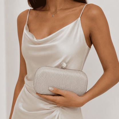 Pearl Luxe Evening Clutch Bag