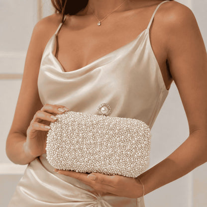 Pearl Luxe Evening Clutch Bag