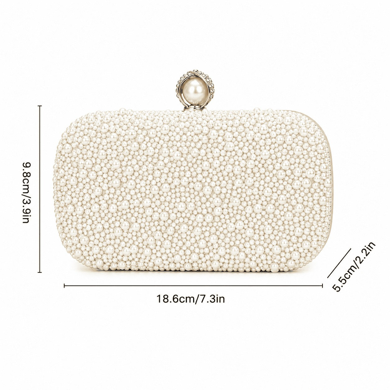 Pearl Luxe Evening Clutch Bag