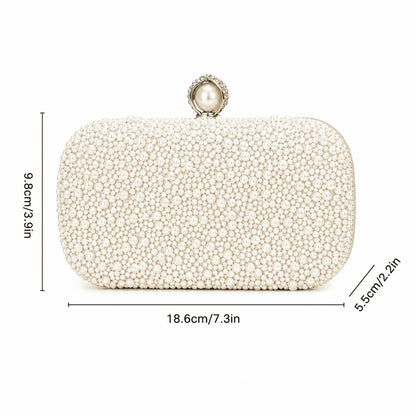 Pearl Luxe Evening Clutch Bag