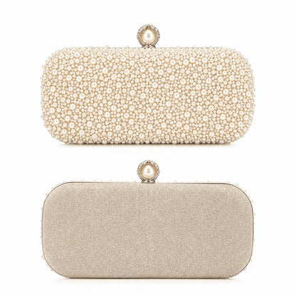 Pearl Luxe Evening Clutch Bag