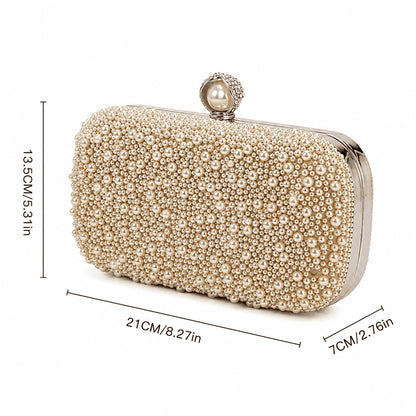 Pearl Luxe Evening Clutch Bag