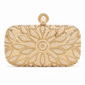 Pearl Floral Evening Clutch Bag