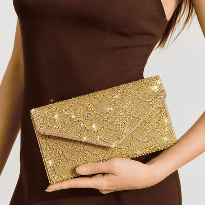 Beaded Envelope Evening Clutch