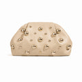 Gold Studded Cloud Clutch Bag