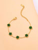 Blossom Charm 18K Gold-Plated Bracelet – Petal Elegance