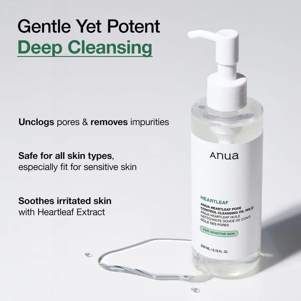 Anua Heartleaf Cleansing Oil (Mild)