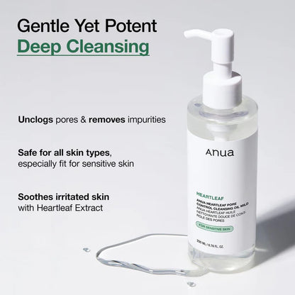 Anua Heartleaf Cleansing Oil (Mild)
