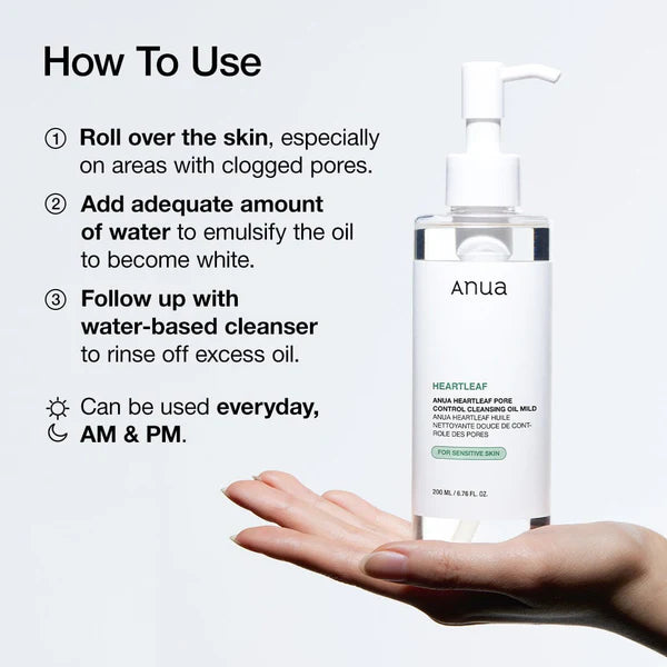 Anua Heartleaf Cleansing Oil (Mild)