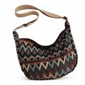 Geometric Print Adjustable Shoulder Bag
