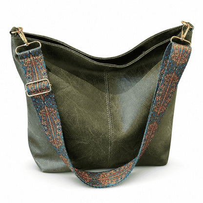 Patterned Strap Hobo Bag Set