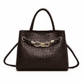 Woven Knot Detail Top Handle Bag