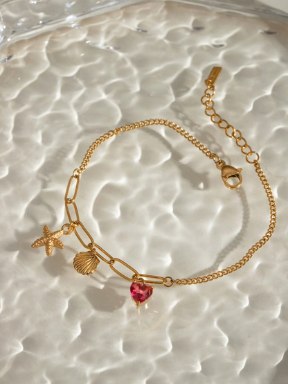 Ocean Charm Shell Bracelet