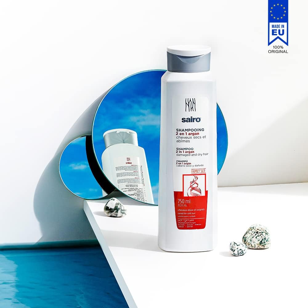 Sairo Argan Oil Shampoo for Damaged Hair - Restorative 750ml Formula