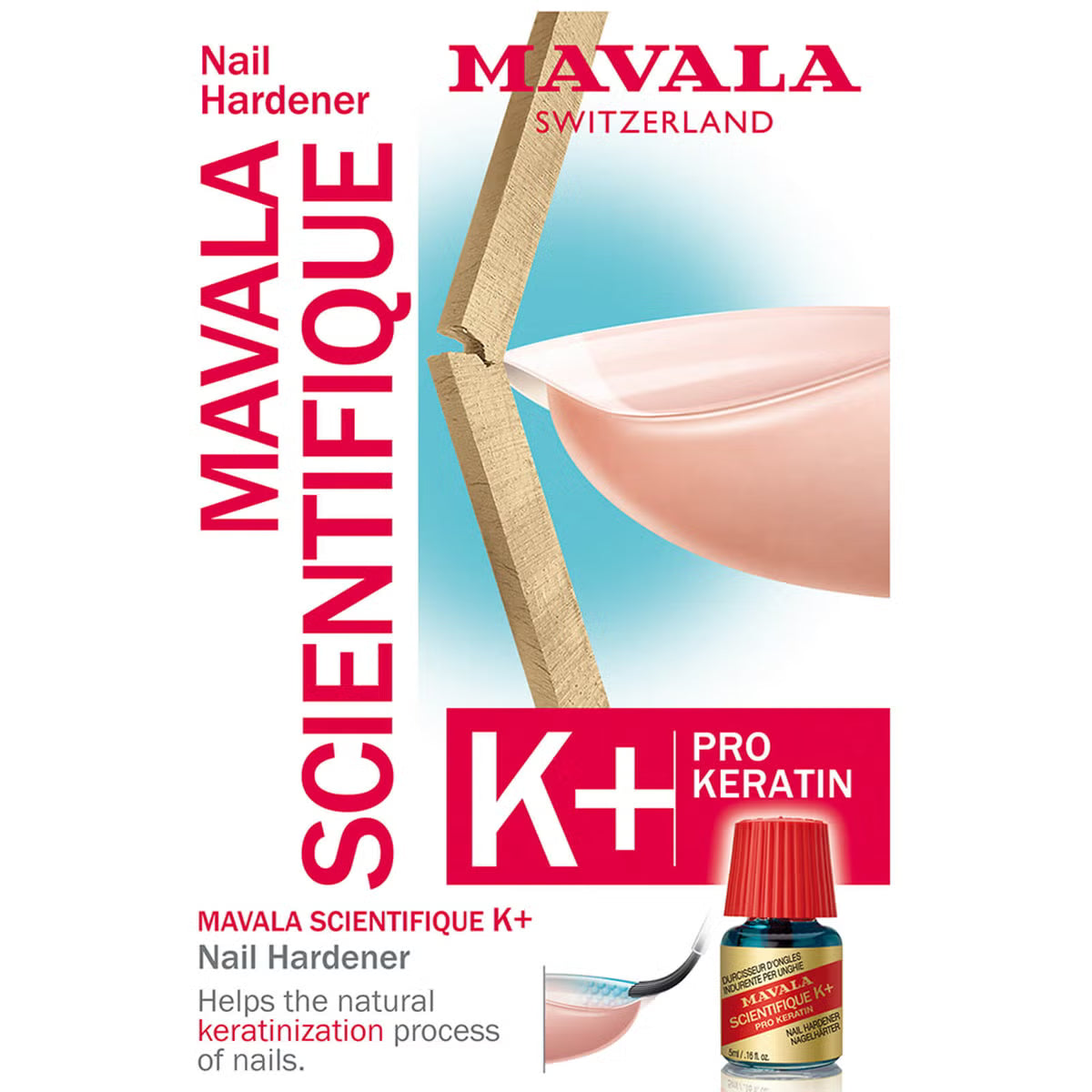 Mavala Scientifique K+ Nail Hardener & Strengthener - Professional Treatment for Weak Nails