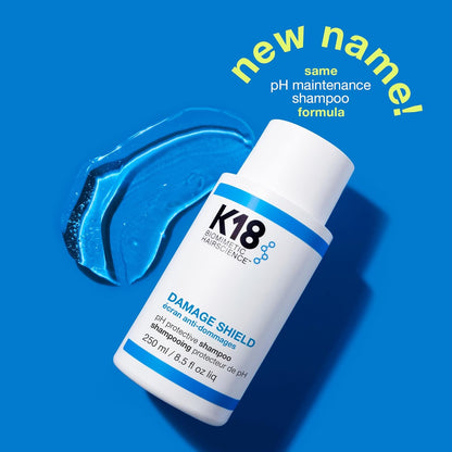 K18 Damage Shield pH Protective Shampoo same formula new name