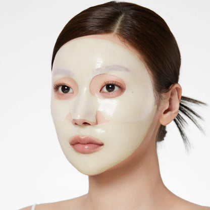 Medicube Kojic Acid Turmeric Brightening Gel Mask applied on face