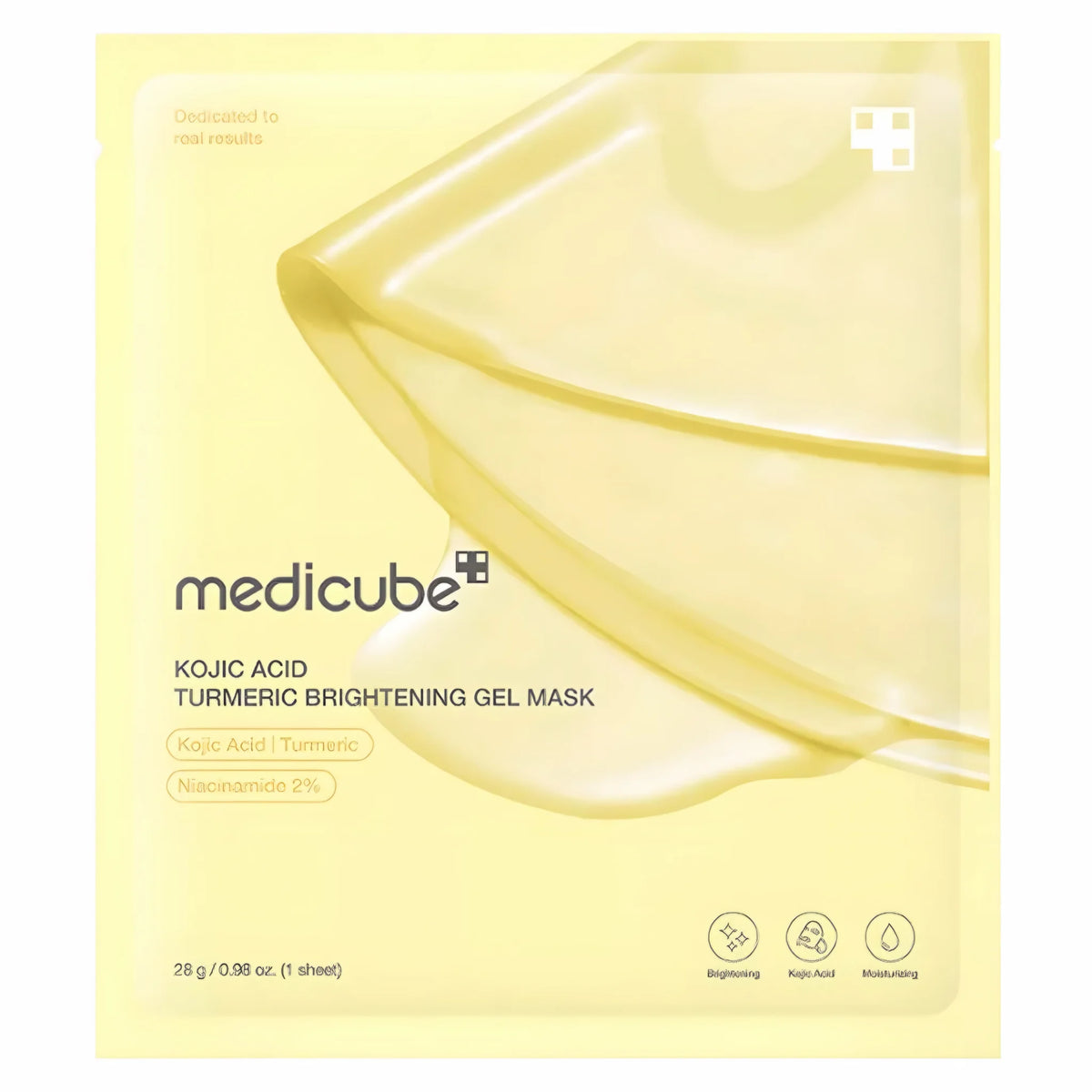 Medicube Kojic Acid Turmeric Brightening Gel Mask single sheet 28g