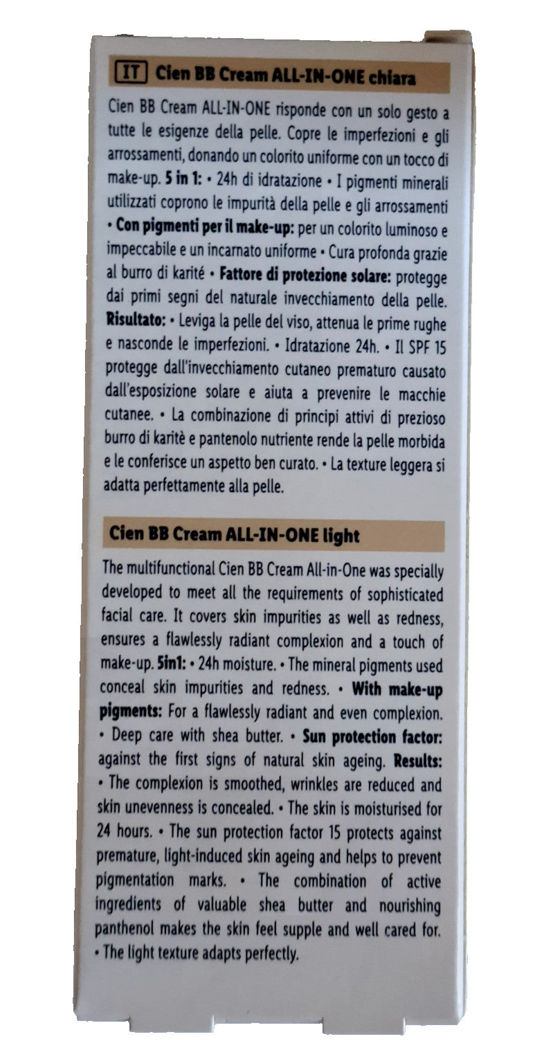CIEN BB Blemish Balm Cream - All-in-One Tinted Moisturizer 50ml