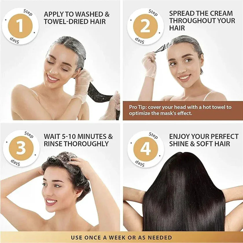 Karseell Collagen Hair Treatment – Deep Repair with Argan Oil & Collagen (500 ml)