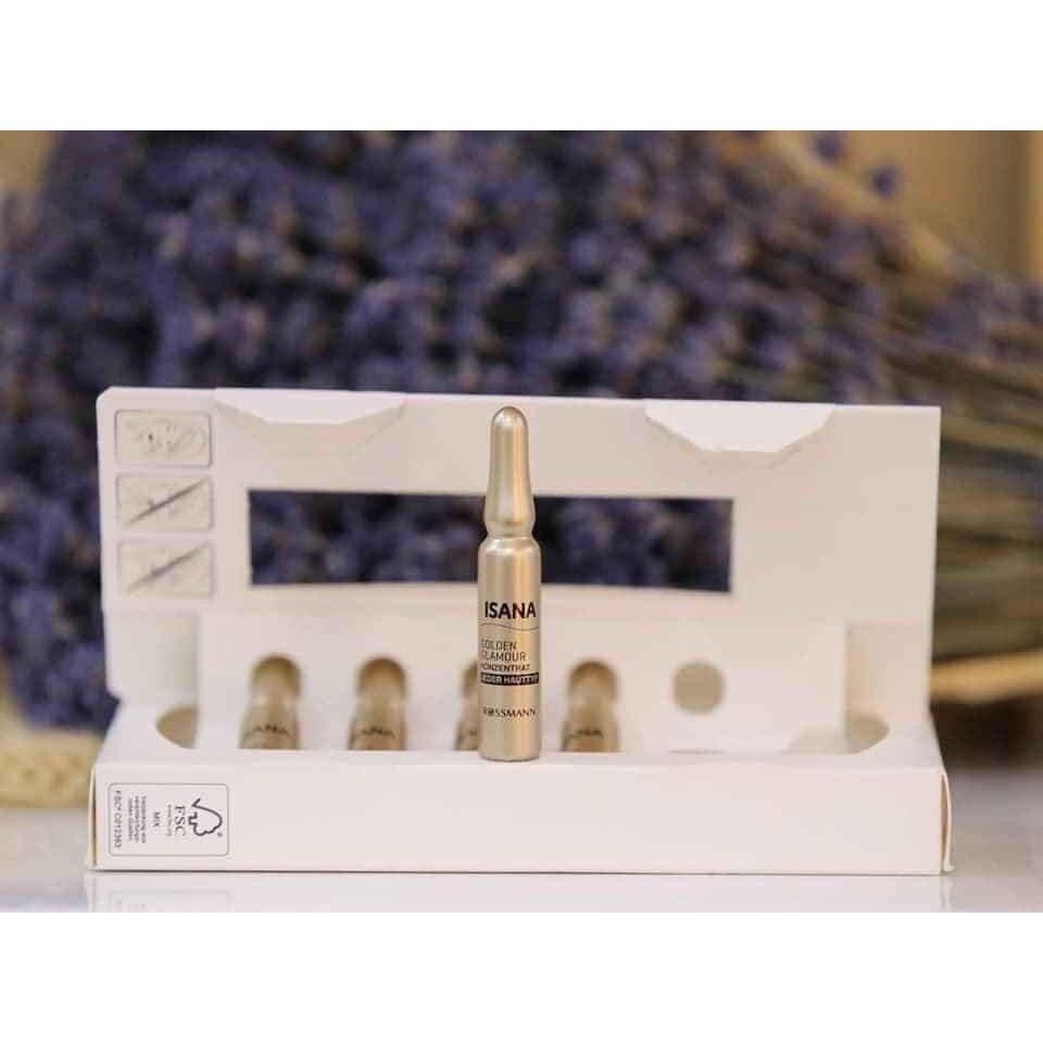 Isana Golden Glamour Serum - Illuminating Face Serum with Golden Particles