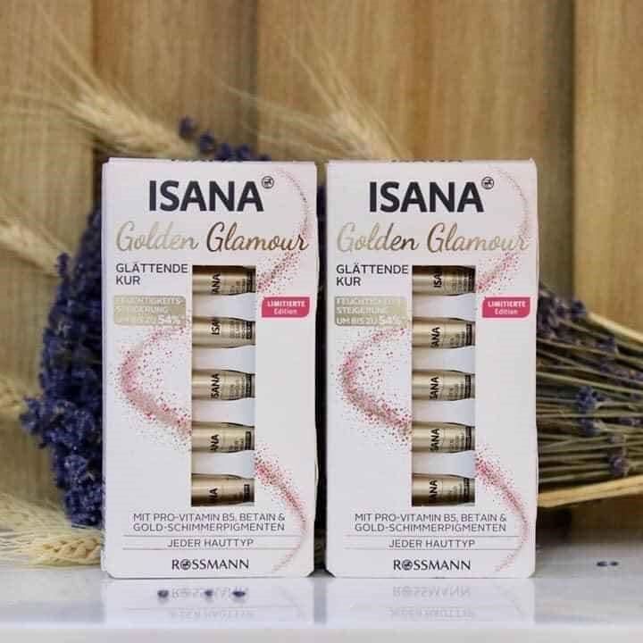 Isana Golden Glamour Serum - Illuminating Face Serum with Golden Particles
